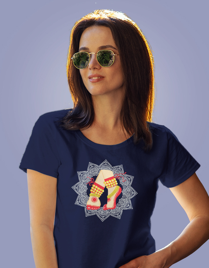 Ghungroo Graphic Printed Regular Fit Cotton T-Shirt