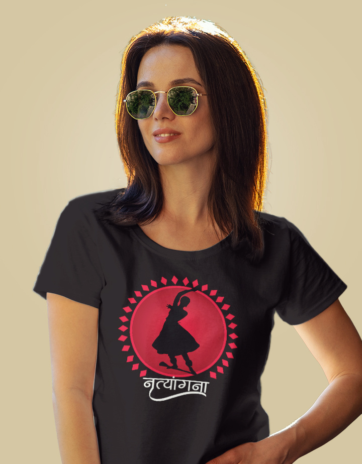 Nrutyangana Graphic Printed Regular Fit Cotton T-Shirt