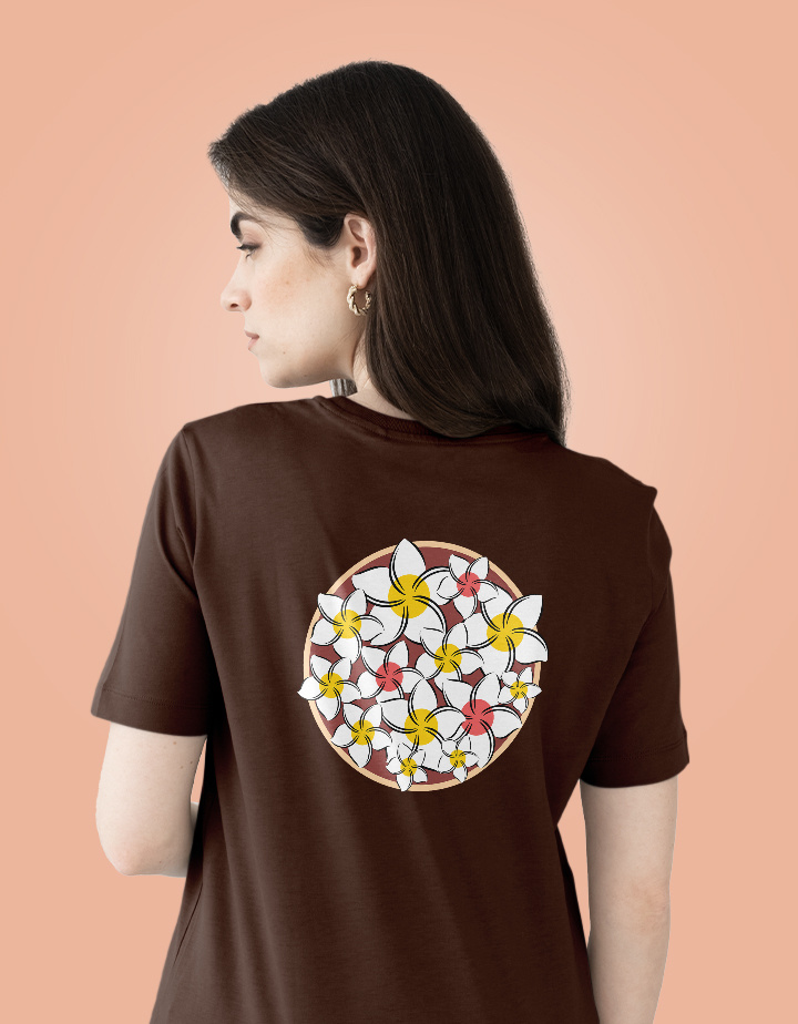 White Chafa Graphic Printed Regular Fit Cotton T-Shirt